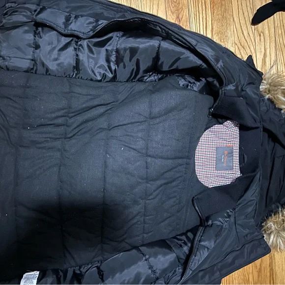 Ben Sherman Black Parka - Picture 5 of 6